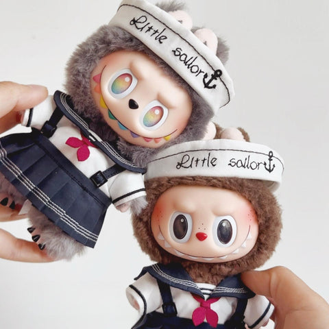 ［ぬい服］labubu/17cm 無属性 ぬいぐるみ用 お洋服【水手服】