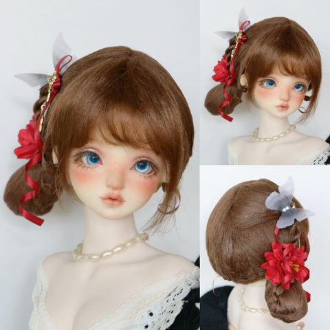 ［BJD小物］1/3 1/4 1/6 1/8 1/12 ドール用ウィッグ【0SSRCQ】