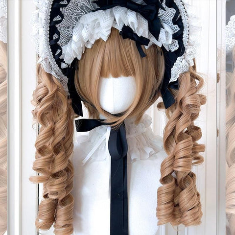 ［ウィッグ］ゴスロリ ツインテール 巻き髪【千层派】