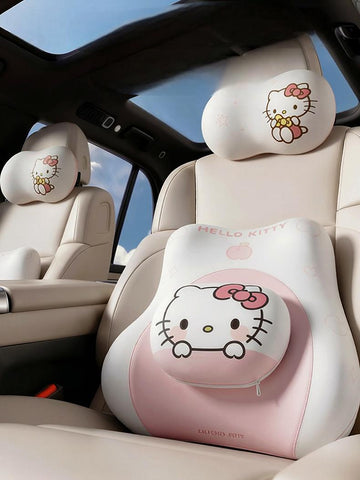 [サンリオ］正規品 カー用品 枕 車グッズ 低反発 クッションセット【JC9XA5】