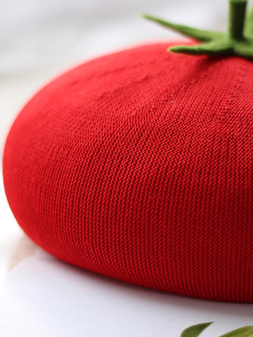 ［ファッション］トマト ベレー帽【49BU5L】