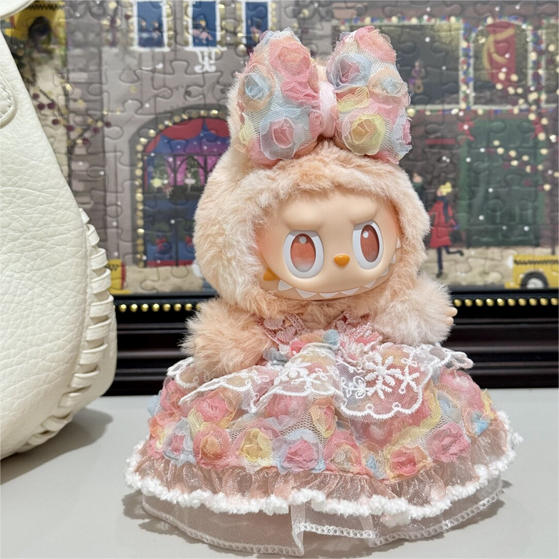 まる∞あゆぬい服 ぬい服】ベレー帽&ケープ&シャツ&パンツ4点セット 10〜15cm用