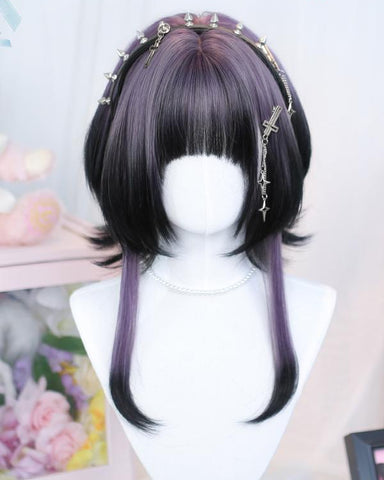 ［ウィッグ］地雷系 グラデーション ショットボブ【暗棘】