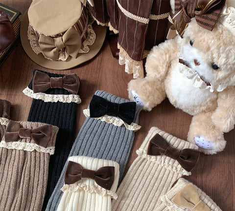 ［ファッション］ロリータ ニットレッグウォーマー 靴下【T9IAEJ】