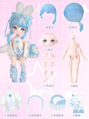 ［BJD］1/12 ドール BJDブラインドドール 中身指定【二进制甜心】
