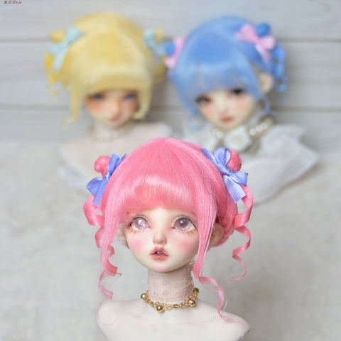 ［BJD小物］1/3 1/4 1/6 1/8 1/12 ドール用ウィッグ【9GSCZ7】