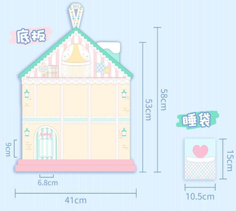 ［ぬい服］10cm 無属性 ぬいぐるみ用服 ウォールポケット【挂袋】