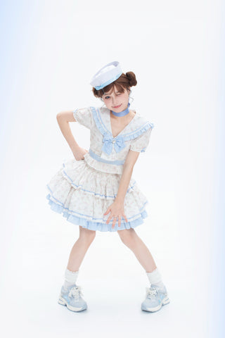 【受注予約】［靴］ロリータ パール リボン スニーカー【7CAIO1】