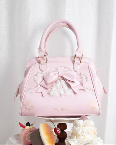 ［バッグ］ロリータ レース ハンドバッグ【O5QG1L】