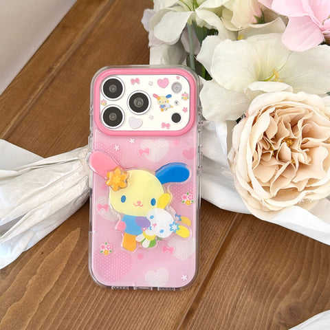 ［サンリオ］ウサハナ iPhone ケース 15 16 17【D7WOB7】
