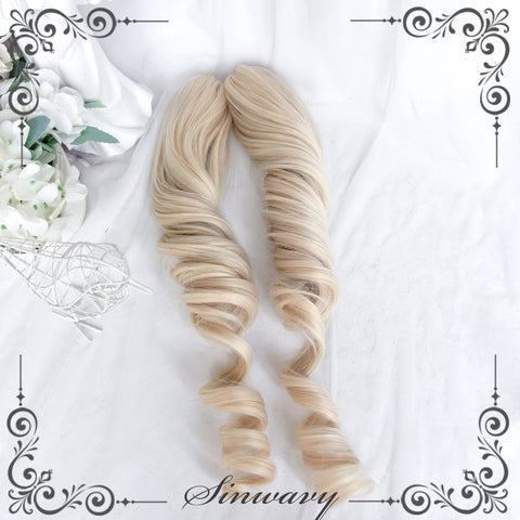 ［ウィッグ］ゴスロリ ツインテール 巻き髪【油画】