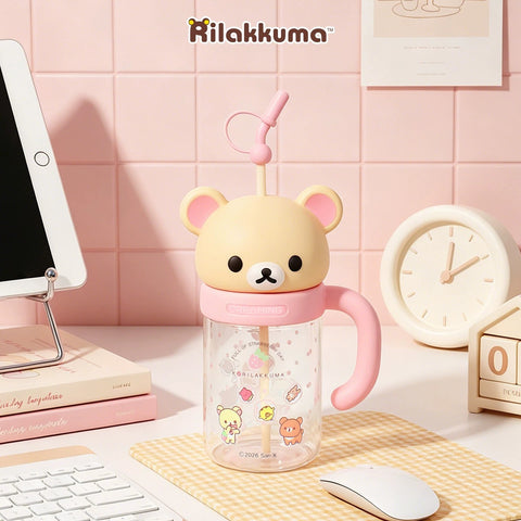 ［キャラグッズ］リラックマ 正規品 ボトル ガラス 1050ml【R92VNR】