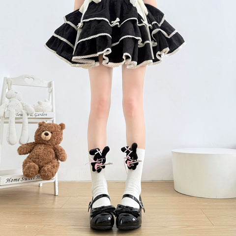 ［ファッション］マスコット クルー丈ソックス 靴下【ULYV7D】