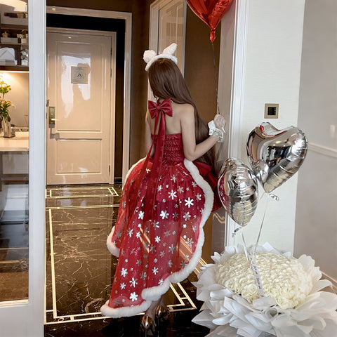 ［ファッション］ウサ耳ファーケープ＋ワンピース【GQ4W9Q】