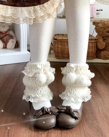 ［ファッション］ロリータ ニットレッグウォーマー 靴下【1YD257】