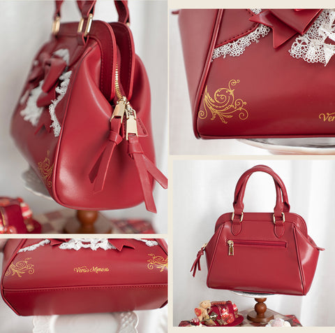 ［バッグ］ロリータ レース ハンドバッグ【O5QG1L】