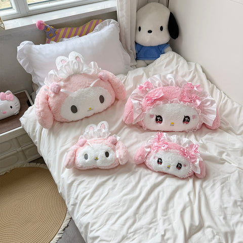[サンリオ］マイメロディ＆ピアノ カー用品 車 クッションセット【KWT2PA】