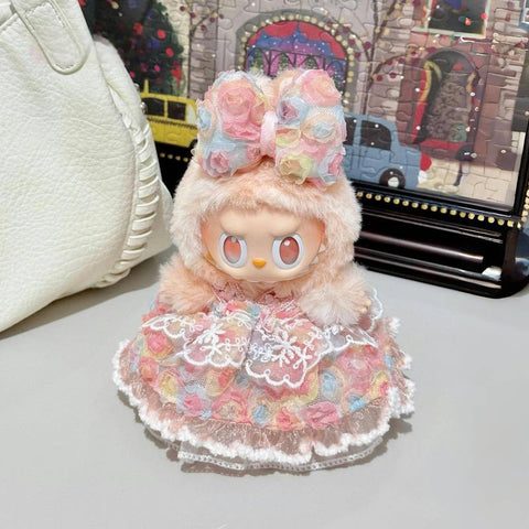 ［ぬい服］LABUBU 17cm 無属性 ぬいぐるみ用 お洋服【裙子】