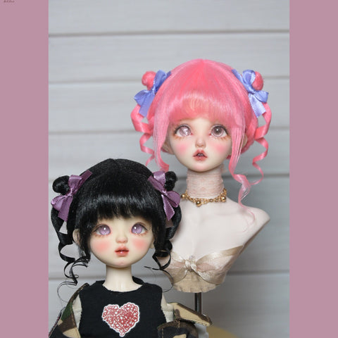 ［BJD小物］1/3 1/4 1/6 1/8 1/12 ドール用ウィッグ【9GSCZ7】