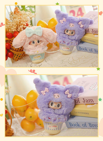 ［ぬい服］10cm LABUBU 無属性 ぬいぐるみ用 お洋服【冰淇淋】