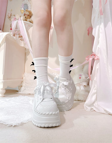 ［靴］地雷系 厚底 スニーカー シューズ【ai3S4h】