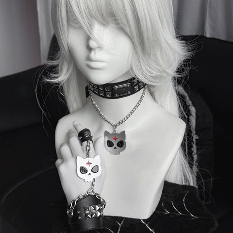 ［ファッション］サブカル パンク ブレスレット チョーカー【3ELUPP】