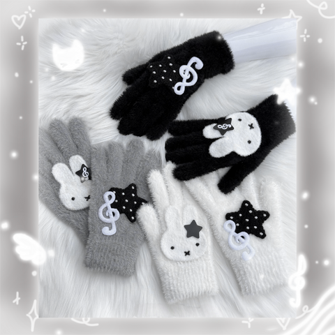 ［ファッション］ニット イヤーマフ 手袋【V8MQHP】