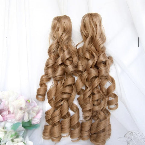 ［ウィッグ］ゴスロリ ツインテール 巻き髪【千层派】