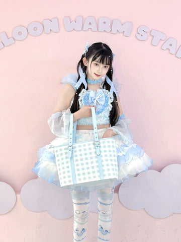 ［バッグ］チェック トートバッグ【990W41】