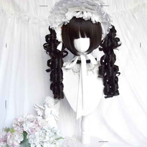 ［ウィッグ］ゴスロリ ツインテール 巻き髪【千层派】