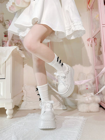 ［靴］地雷系 厚底 スニーカー シューズ【ai3S4h】