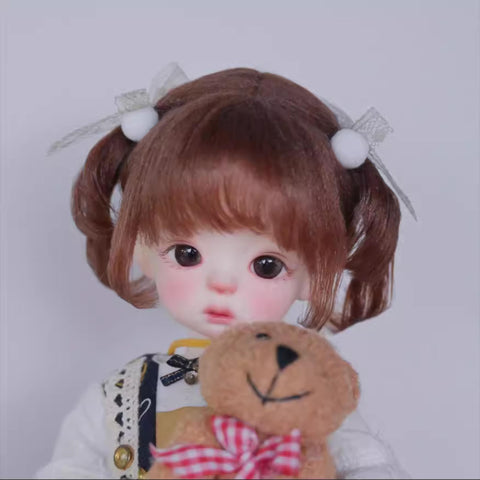 ［BJD小物］1/3 1/4 1/6 1/8 1/12 ドール用ウィッグ【V9N80D】