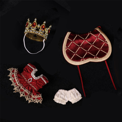 ［ぬい服］10cm 無属性 ぬいぐるみ用 お洋服【女王】