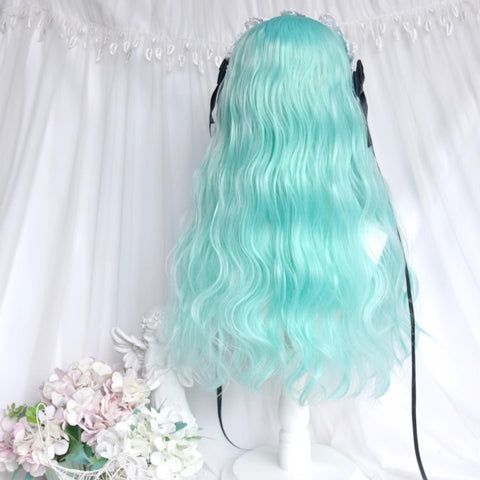 ［ウィッグ］ゴスロリ ミント ウールロール ロングカール【薄荷】