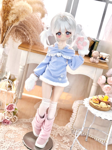 ［BJD服］1/6 1/4 ドール用 ワンピース【猫步】