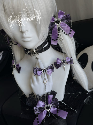 ［ファッション］地雷系 リボン ヘアクリップ【769IR4】