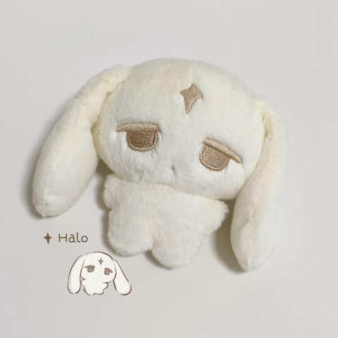［ぬい本体］10cm 無属性 動物 ぬいぐるみ【黑白兔】