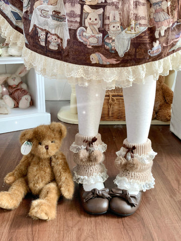 ［ファッション］ロリータ ニットレッグウォーマー 靴下【1YD257】