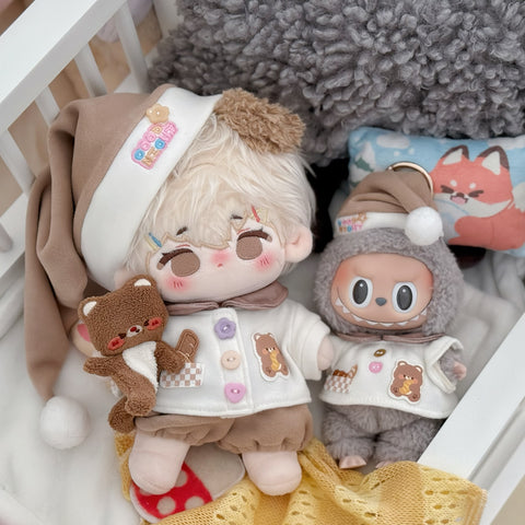 ［ぬい服］10/20cm 無属性 ぬいぐるみ用服【睡衣】