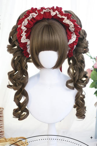 ［ウィッグ］ゴスロリ ツインテール 巻き髪【芙洛】