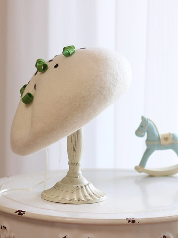 ［ファッション］生煎饅頭 ウール ベレー帽【UO32DH】