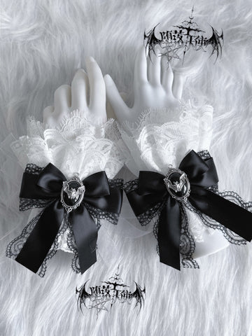 ［ファッション］量産型 地雷系  つけ袖 リボンクリップ【3ELUPP】