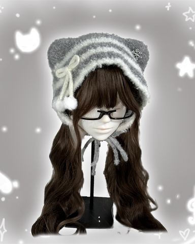 Richaros　セーラー風猫耳 ファッション］サブカル 猫耳 ニット 帽子【5Z38JQ】 – candymoon