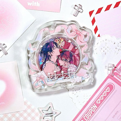 ［推し活グッズ］缶バッジ用アクリルフレーム 58mm【W7DGND】