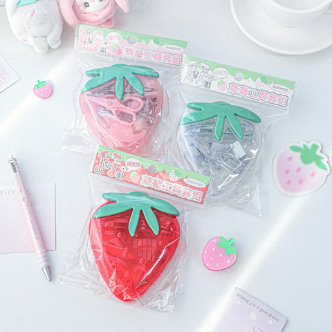 ［推し活グッズ］オリジナル 苺文房具セット【X6CV2Y】