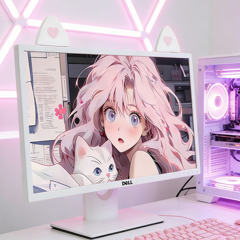 ［メカニカルキーボード］ターモニター 装飾 猫耳【1MLEO7】