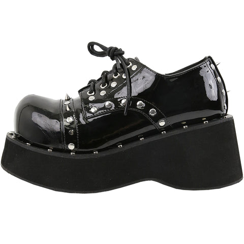 ［靴］ダークパンク フラットフォームブーツ【I1Q7DD】