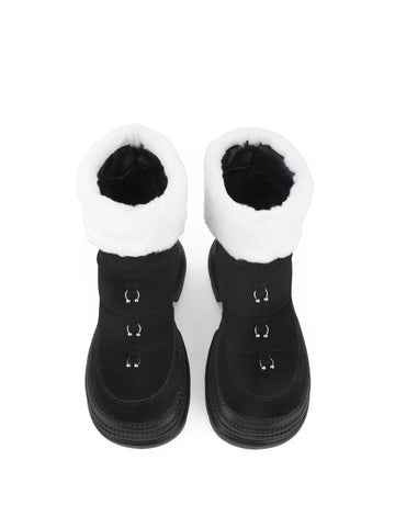 ［靴］エコファー 厚底ムートンブーツ【S2LVC1】