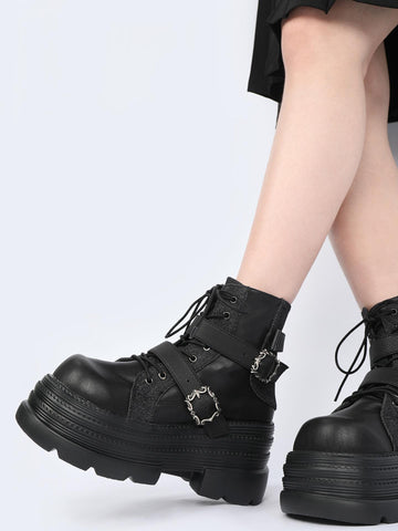［靴］ゴシック プラットフォームブーツ【2TY4S7】