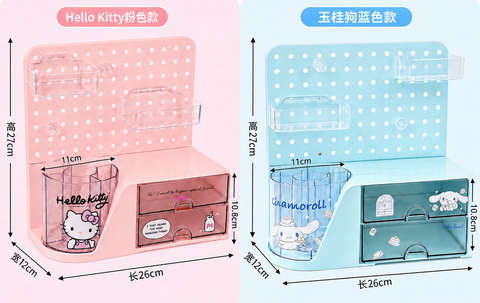 ［サンリオ］正規品 ハローキティ&シナモロール 卓上有孔ボード【EEJ9YY】